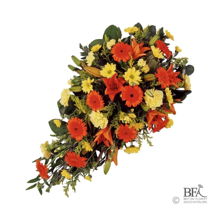 Peak Flowers - Funeral Flowers - Germinis & Lilies Spray