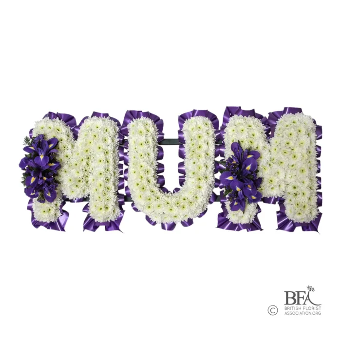 Peak Flowers - Funeral Flowers - MUM Funeral Letter Tribute